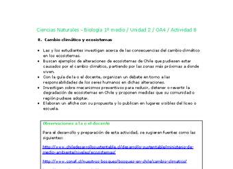 Ciencias Naturales 1 medio-Unidad 2-OA4-Actividad 8