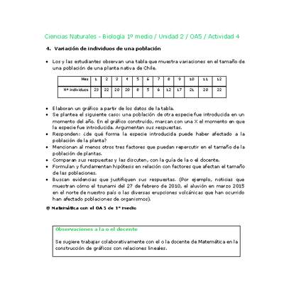 Ciencias Naturales 1 medio-Unidad 2-OA5-Actividad 4