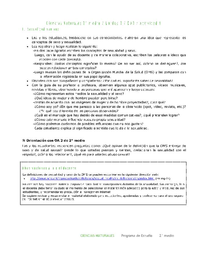 Ciencias Naturales 2 medio-Unidad 2-OA3-Actividad 1