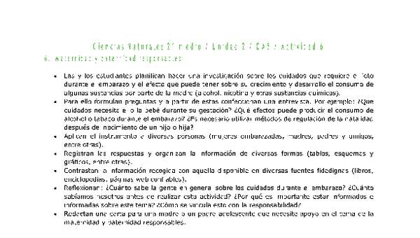 Ciencias Naturales 2 medio-Unidad 2-OA5-Actividad 6