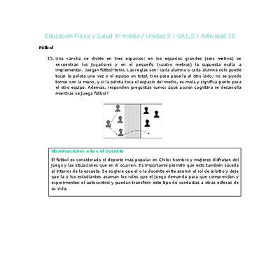 Educación Física 1 medio-Unidad 2-OA1;2-Actividad 15