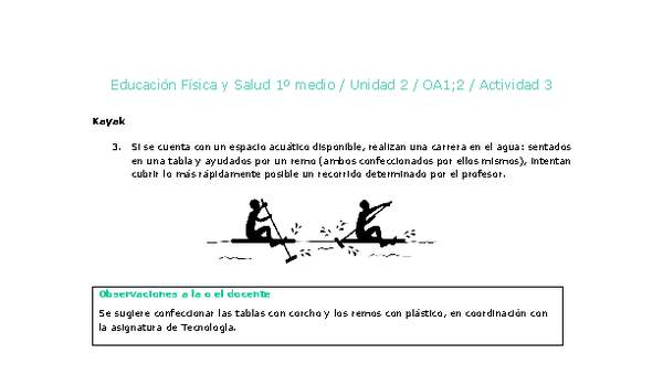 Educación Física 1 medio-Unidad 2-OA1;2-Actividad 3