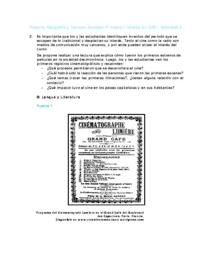 Historia 1 medio-Unidad 2-OA5-Actividad 2