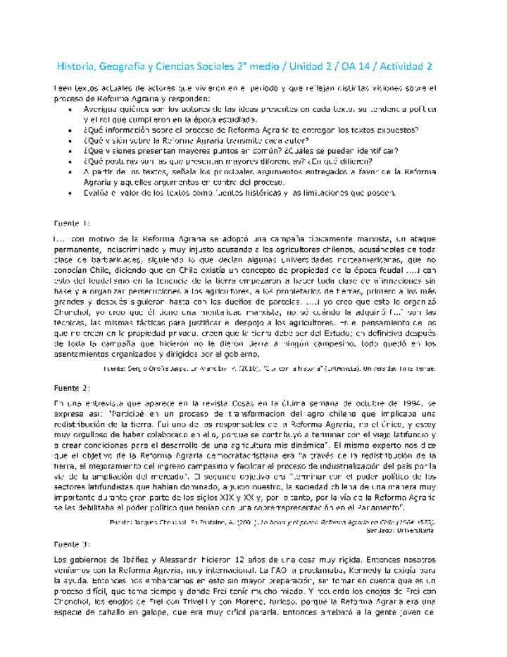 Historia 2 medio-Unidad 2-OA14-Actividad 2