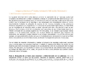 Lengua y Literatura 2 medio-Unidad 2-OA13;23-Actividad 1