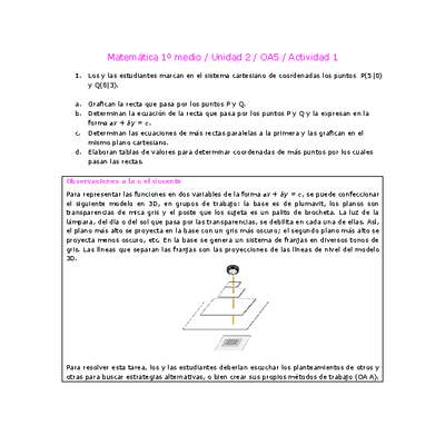 Matemática 1 medio-Unidad 2-OA5-Actividad 1