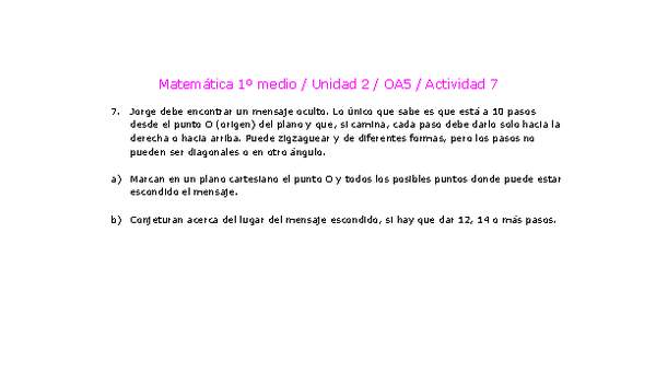 Matemática 1 medio-Unidad 2-OA5-Actividad 7