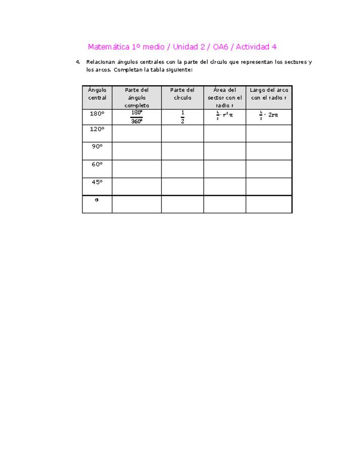 Matemática 1 medio-Unidad 2-OA6-Actividad 4