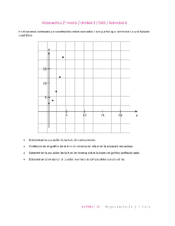 Matemática 2 medio-Unidad 2-OA5-Actividad 6