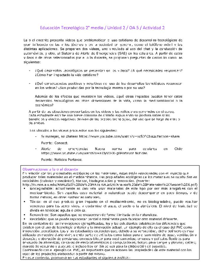 EduTec 2 medio-Unidad 2-OA5-Actividad 2