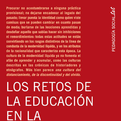 Los retos de la educación en la modernidad líquida