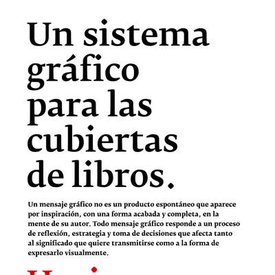 Un sistema gráfico para las cubiertas de libros. Hacia un lenguaje de parámetros