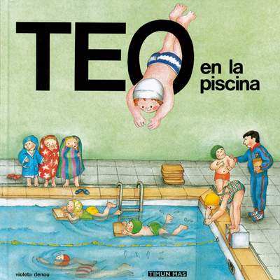 Teo en la piscina