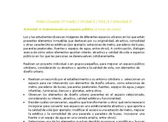 Artes Visuales 1 medio-Unidad 3-OA1;4-Actividad 4