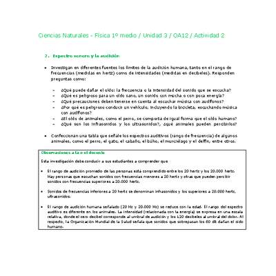 Ciencias Naturales 1 medio-Unidad 3-OA12-Actividad 2