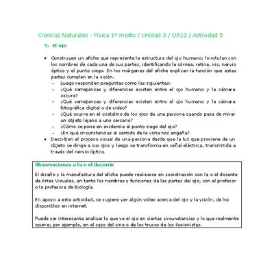 Ciencias Naturales 1 medio-Unidad 3-OA12-Actividad 5