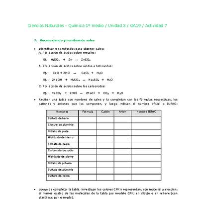 Ciencias Naturales 1 medio-Unidad 3-OA19-Actividad 7