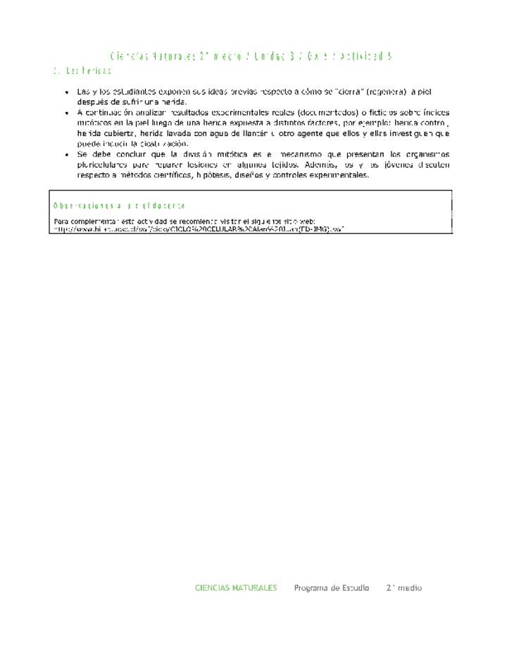 Ciencias Naturales 2 medio-Unidad 3-OA6-Actividad 5