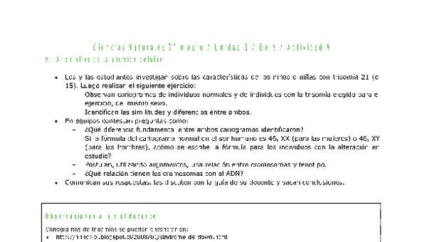 Ciencias Naturales 2 medio-Unidad 3-OA6-Actividad 9