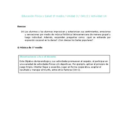 Educación Física 1 medio-Unidad 3-OA1;2-Actividad 14