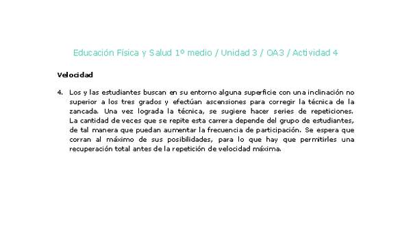 Educación Física 1 medio-Unidad 3-OA3-Actividad 4