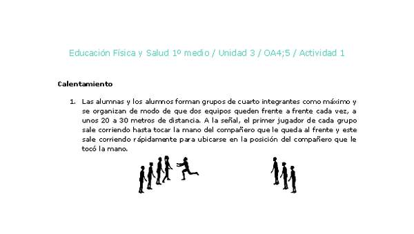 Educación Física 1 medio-Unidad 3-OA4;5-Actividad 1