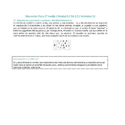 Educación Física 2 medio-Unidad 3-OA1;2-Actividad 11