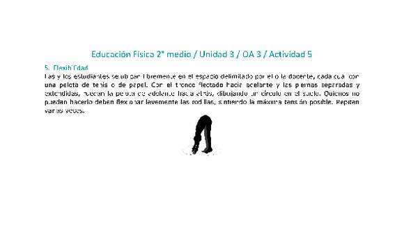 Educación Física 2 medio-Unidad 3-OA3-Actividad 5