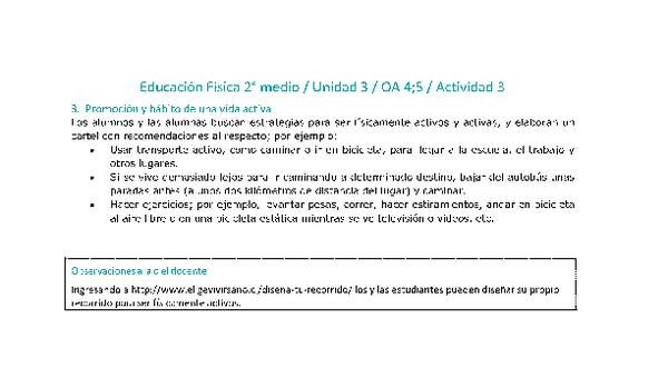 Educación Física 2 medio-Unidad 3-OA4;5-Actividad 3