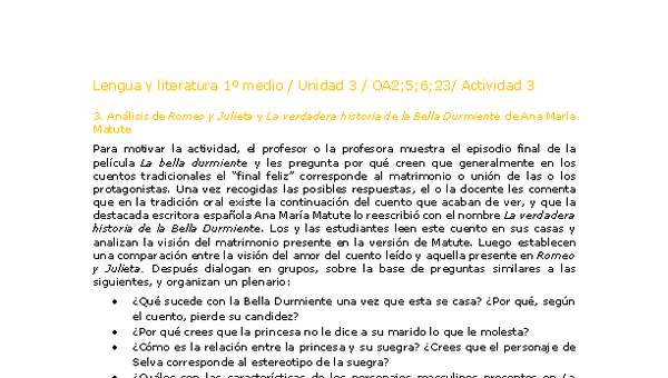 Lengua y Literatura 1 medio-Unidad 3-OA2,5,6,23-Actividad 3