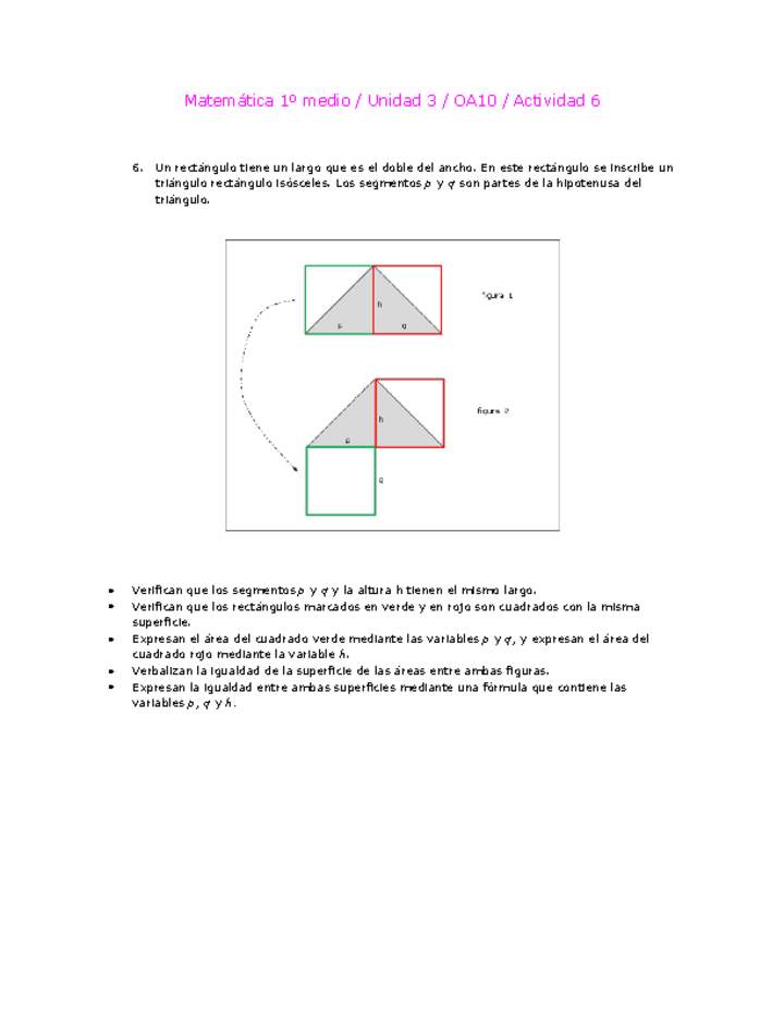 Matemática 1 medio-Unidad 3-OA10-Actividad 6