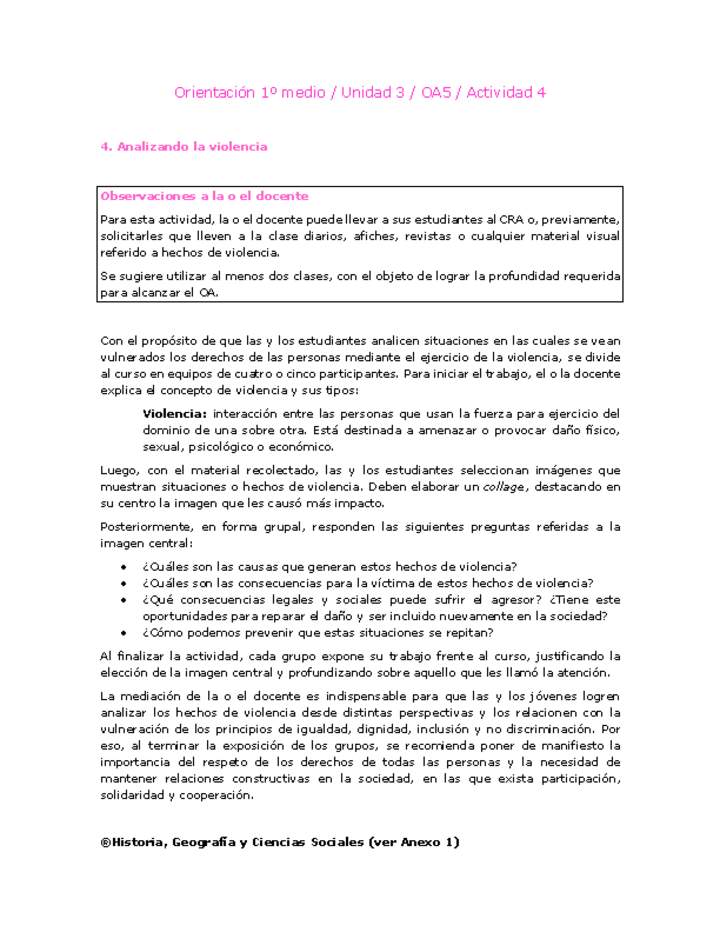 Orientación 1 medio-Unidad 3-OA5-Actividad 4