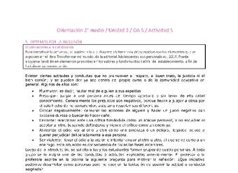 Orientación 2 medio-Unidad 3-OA5-Actividad 5