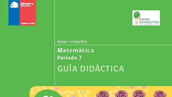 Guía didáctica para la Unidad 3, Matemática 2° básico.