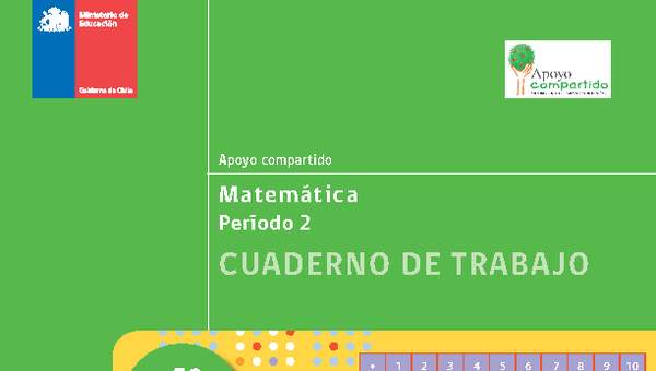 Cuaderno de trabajo para la Unidad 2, Matemática 4° básico.