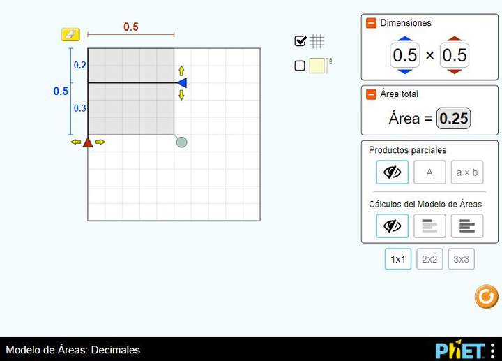 Modelo de Áreas: Decimales