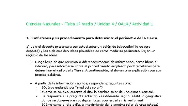 Ciencias Naturales 1 medio-Unidad 4-OA14-Actividad 1