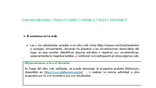 Ciencias Naturales 1 medio-Unidad 4-OA15-Actividad 9