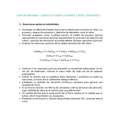 Ciencias Naturales 1 medio-Unidad 4-OA20-Actividad 2