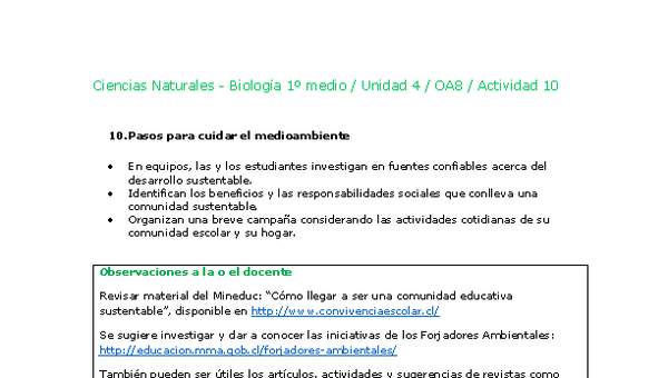 Ciencias Naturales 1 medio-Unidad 4-OA8-Actividad 10