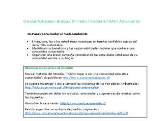 Ciencias Naturales 1 medio-Unidad 4-OA8-Actividad 10