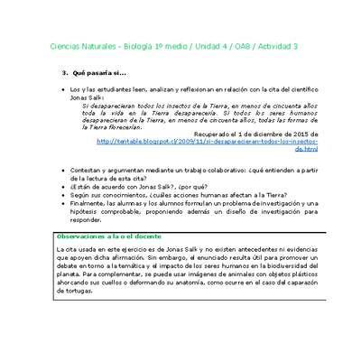 Ciencias Naturales 1 medio-Unidad 4-OA8-Actividad 3