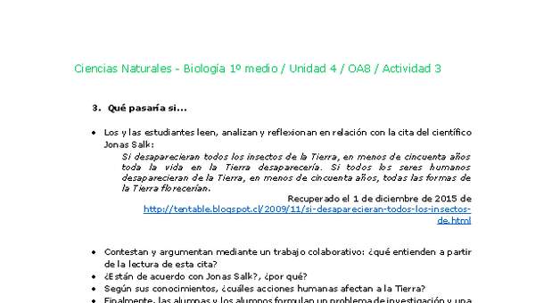 Ciencias Naturales 1 medio-Unidad 4-OA8-Actividad 3