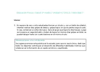 Educación Física 1 medio-Unidad 4-OA1;2-Actividad 7