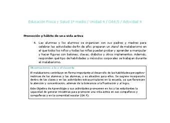 Educación Física 1 medio-Unidad 4-OA4;5-Actividad 4