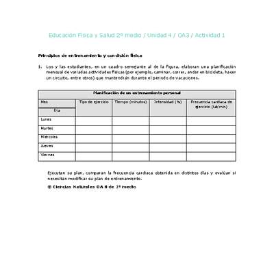 Educación Física 2 medio-Unidad 4-OA3-Actividad 1