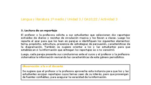 Lengua y Literatura 1 medio-Unidad 4-OA10;22-Actividad 3