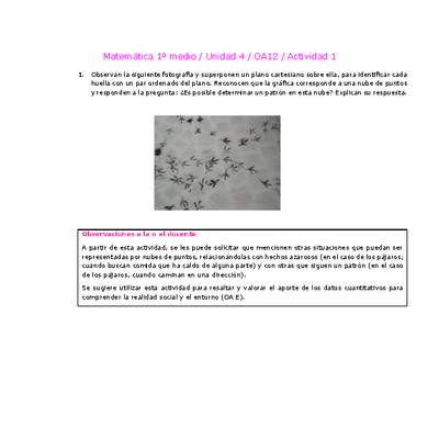 Matemática 1 medio-Unidad 4-OA12-Actividad 1