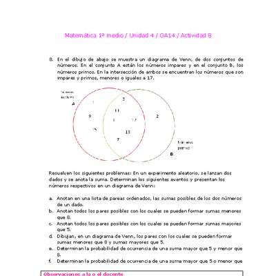 Matemática 1 medio-Unidad 4-OA14-Actividad 8