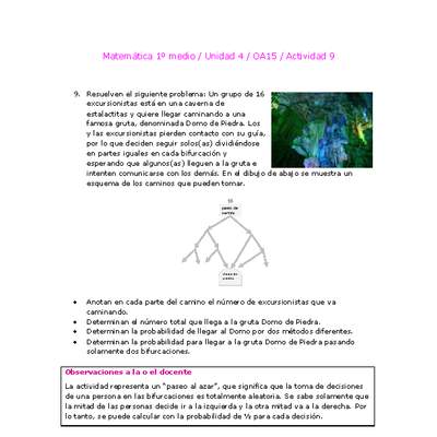 Matemática 1 medio-Unidad 4-OA15-Actividad 9